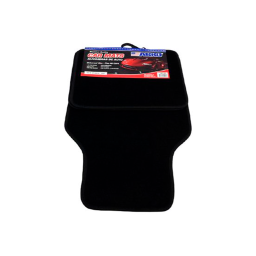 [81936] Alfombra de tela para carro 4 piezas abro cm8006 negra