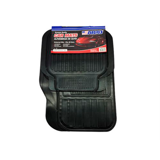[81937] Alfombra de hule para carro 4 piezas abro cm10011 negra