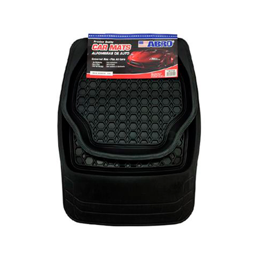 [81940] Alfombra de hule para carro 4 piezas abro cm1026 negra