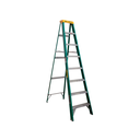 Escalera fibra vidrio tipo a 8' c-3217-08 verde