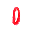 Cordon plastico 4mm rosado fosf. (1-libra)