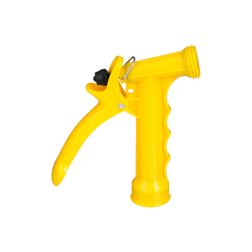 [3976] Piton para manguera tipo pistola plastica 4.1/2" amarillo
