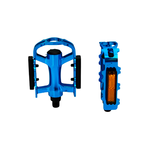 [95006] Pedal bicicleta aluminio 1/2" con balin mx-p818 azul