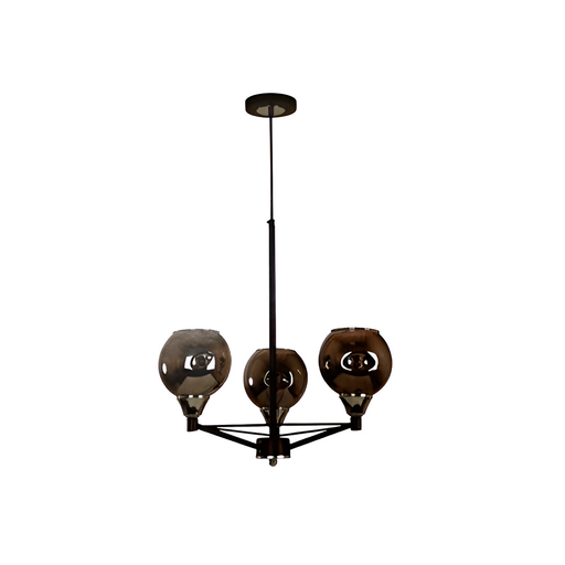 [111473] Lampara colgar 3l 40w lumi 22697-2 negro cromo