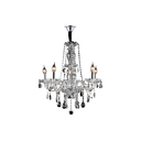 Lampara colgar cristal 5l e14 40w 18047t transparente