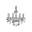Lampara colgar cristal 8l e14 40w 21011c tranparente
