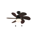 Ventilador techo 32" 6a 60w desig 7905-7 negro