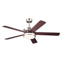 Ventilador techo 52" 5a 2l castle 72477 niquel