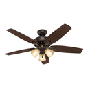 Ventilador techo 52" 5a 3l hunte 21913 bronce
