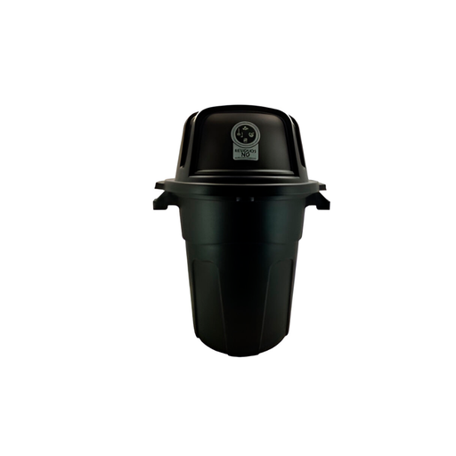[115204] Basurero plastico 100l con tapadera rimax 12202 negro