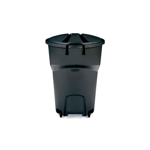 [7453] Basurero plastico 32-gln rubber con llanta  1339