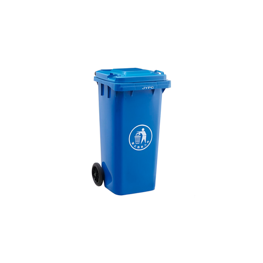 [96022] Basurero plastico 63-gln con rueda/t jy-240h azul