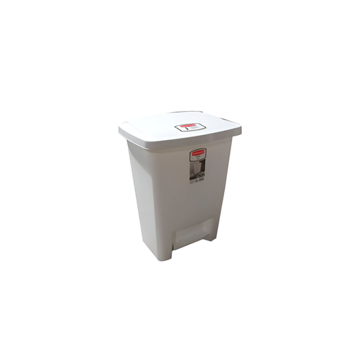 [127157] Basurero plastico 8.3gln con pedal 284187wht blanco