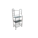 Organizador de madera/metal para cocina 56x35x125cm negro