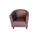 Silla cuerina 77x70x80cm x-w-2022 cafe