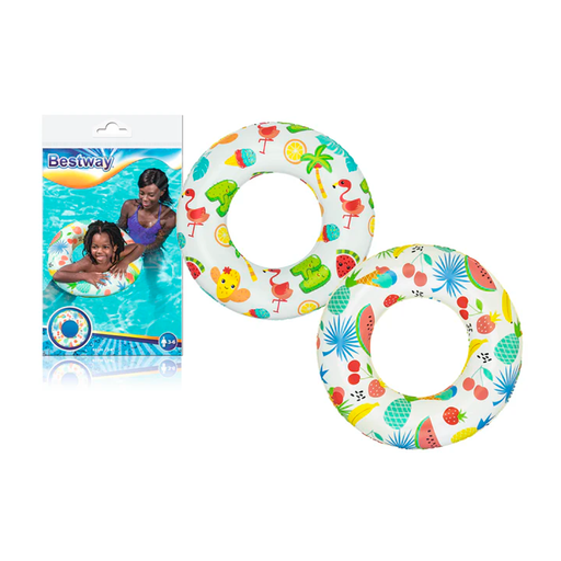 [20829] Flotador inflable redondo infantil 24" diseño tropical bestway 36014