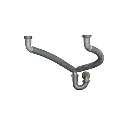 [50252] Sifon plastico 1.1/2" doble adaptador coflex tf-110