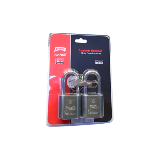 [80524] Candado phillips 40mm 2pc con largo 1499 b