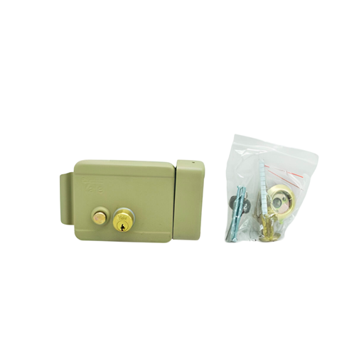 [61068] Llavin electrico con boton yale 0010378 derecho crema