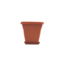 Macetera plastica cuadrada 29x28cm con base l6021872