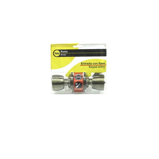 [58191] Llavin de pelota yale bolt con llave 9009 niquelado