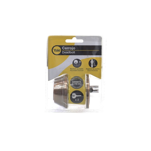 [64491] Llavin cerrojo kent sencillo yale  10680 cobre