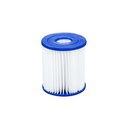 Repuesto filtro de agua para piscina 3,1"x3,5" bestway 58093 azul y blanco
