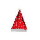 Gorro navideño 39cm con lentejuelas rojo