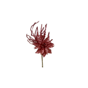 Rama navideña con flor 23cm l21-760 rosado