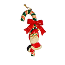 Adorno navideño baston colgar 12cm 1055 verde/rojo