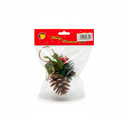 Adorno navideño bellota colgar 10x13cm m1704-21