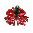 Adorno navideño campana colgar 12.7x2x11.5cm rojo