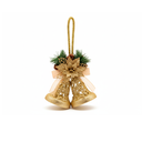 Adorno navideño campana colgar 17x28cm 1018 dorado