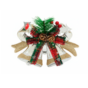 Adorno navideño campana colgar 20x16.5cm plateado