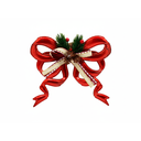 Adorno navideño chongo colgar 19.5x3x17.5cm rojo