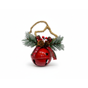 Adorno navideño colgar cascabel 8x15cm 0553 varios colores