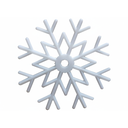 Adorno navideño copo nieve 40cm 48led multico