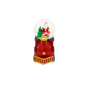 Adorno navideño esfera cristal forma tren 7.5cm varios diseños