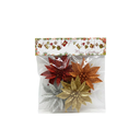 Adorno navideño flor para colgar 4pc 10cm 0136 varios colores