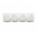 Adorno navideño flor/pluma 4pc 6.5cm 2178 varios colores