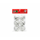 Adorno navideño manzana colgar ch-20161 blanco