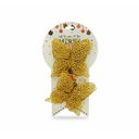 Adorno navideño mariposa 2pc 11cm 165 dorado