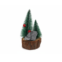Adorno navideño mini arbol 16cm 82183