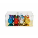 Adorno navideño pajaro 4pc 22046 varios colores
