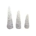 Adorno navideño pino 3pc t0130 blanco