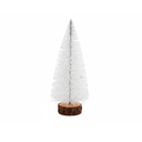 Adorno navideño pino con nieve 15cm blanco