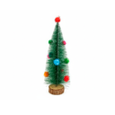 Adorno navideño pino con nieve  25cm verde