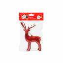 Adorno navideño venado colgar 14cm 704-127 rojo