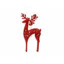 Adorno navideño venado colgar 16x8cm rojo