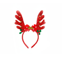 Adorno navideño vincha reno 11x23cm varios colores